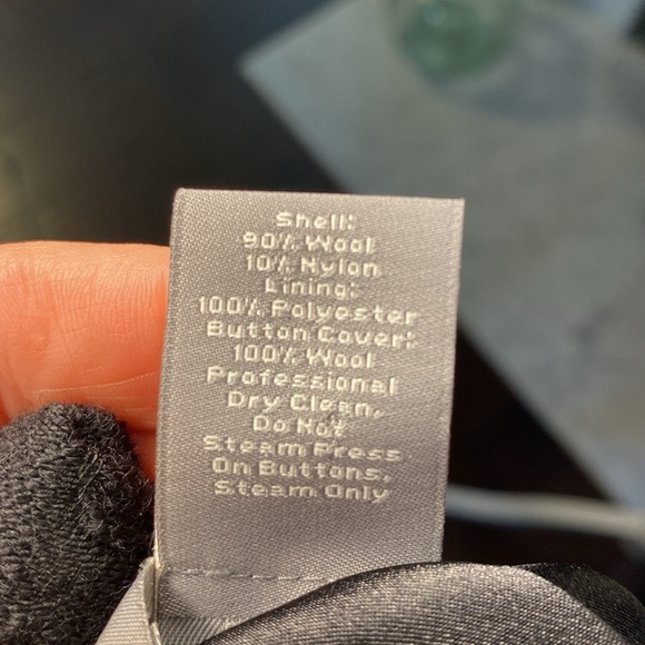 Black lined 2 piece suit - black blended jacquard. - Picture 11 of 11